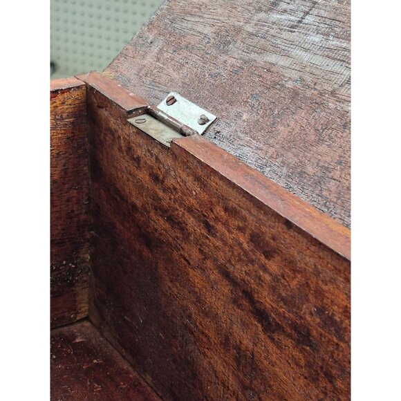 Vintage Wooden Storage Chest Lid & Metal Latch - Picture 16 of 16